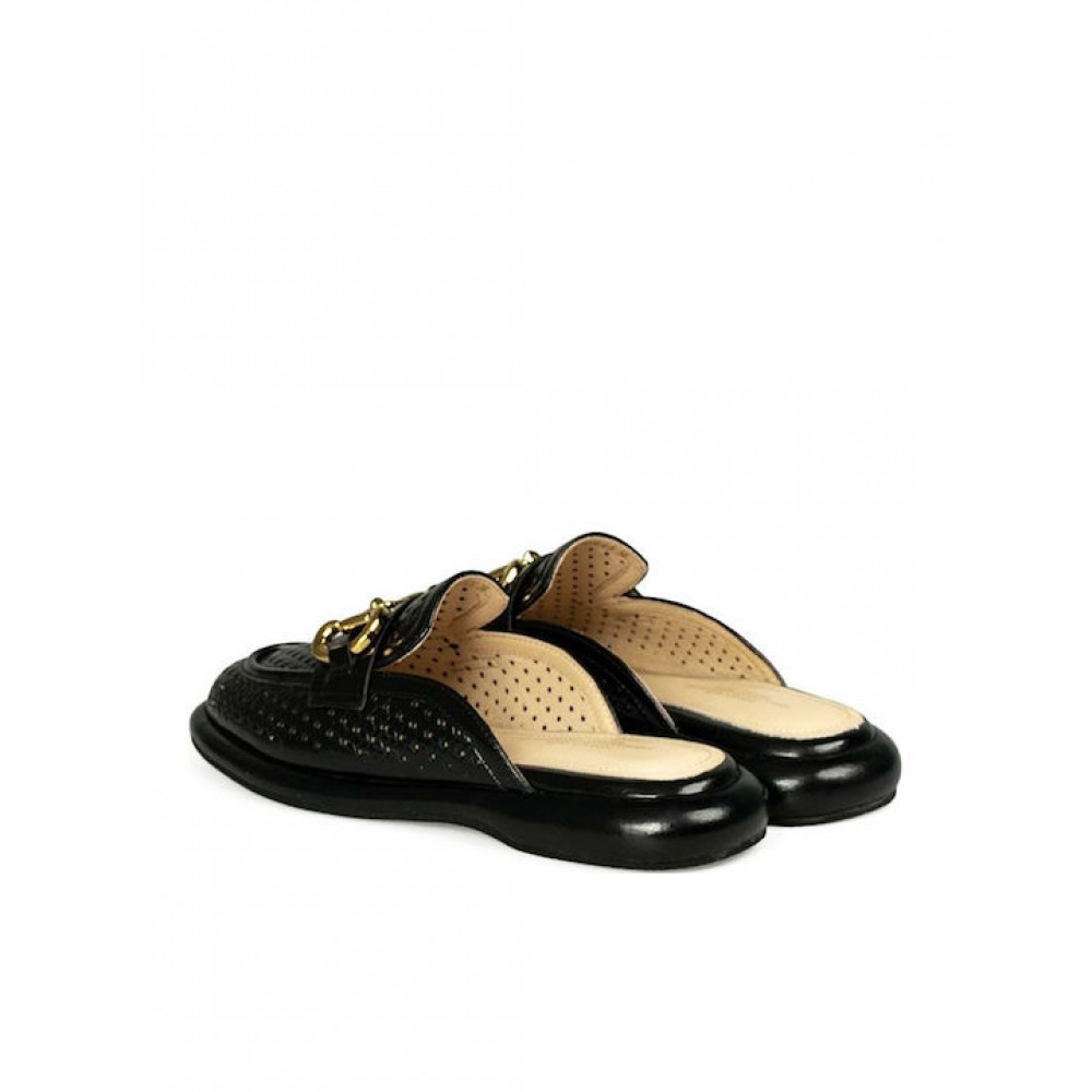 VERSACE 19.69 ABBIGLIAMENTO SPORTIVO SRL MULES ΜΑΥΡΑ AM 4C154-1896