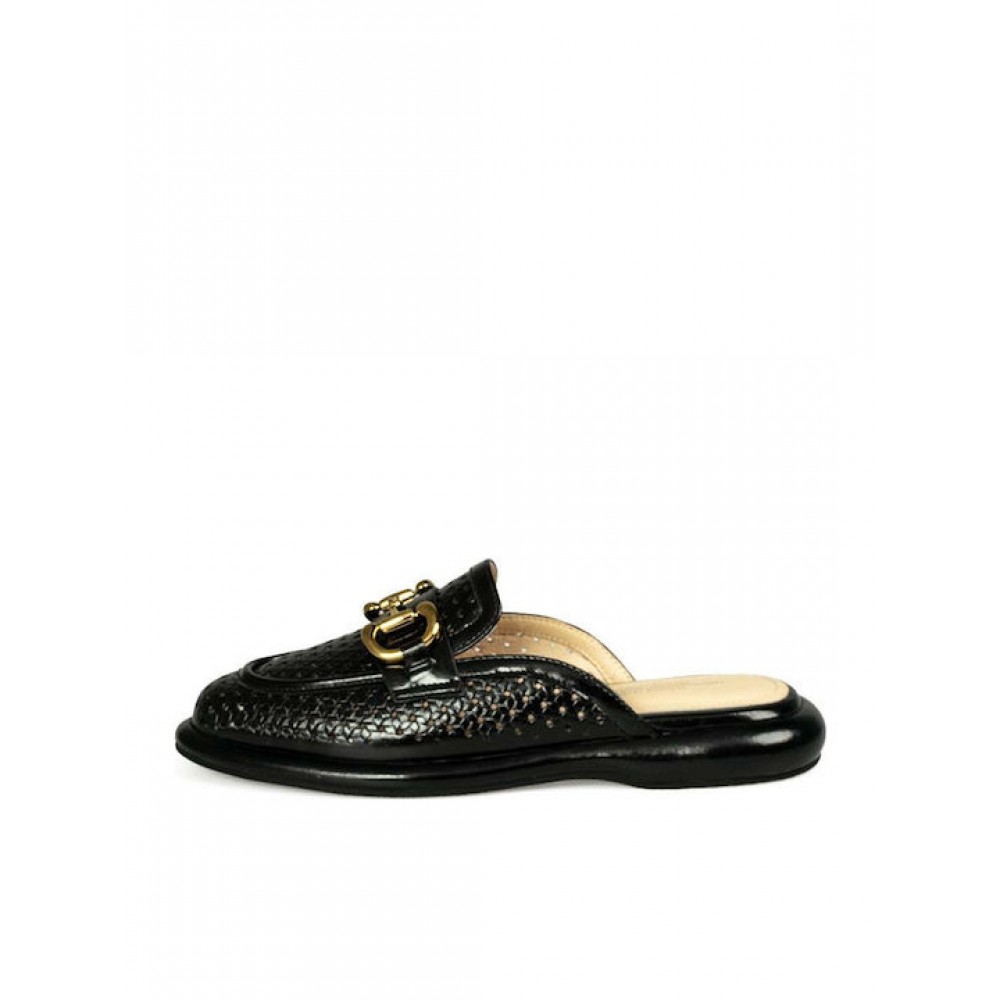 VERSACE 19.69 ABBIGLIAMENTO SPORTIVO SRL MULES ΜΑΥΡΑ AM 4C154-1896
