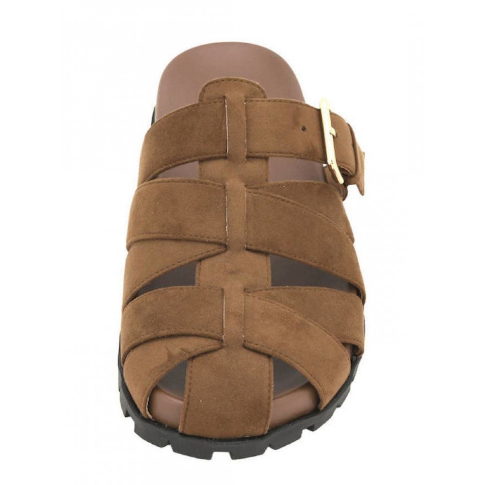 GIANNA KAZAKOU ΓΥΝΑΙΚΕΙΑ MULES AM7961.Y929T399.KS ΚΑΦΕ