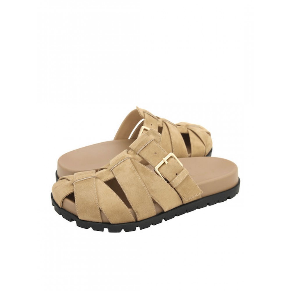 GIANNA KAZAKOU ΓΥΝΑΙΚΕΙΑ MULES AM7961.Y929T399.KS ΜΠΕΖ
