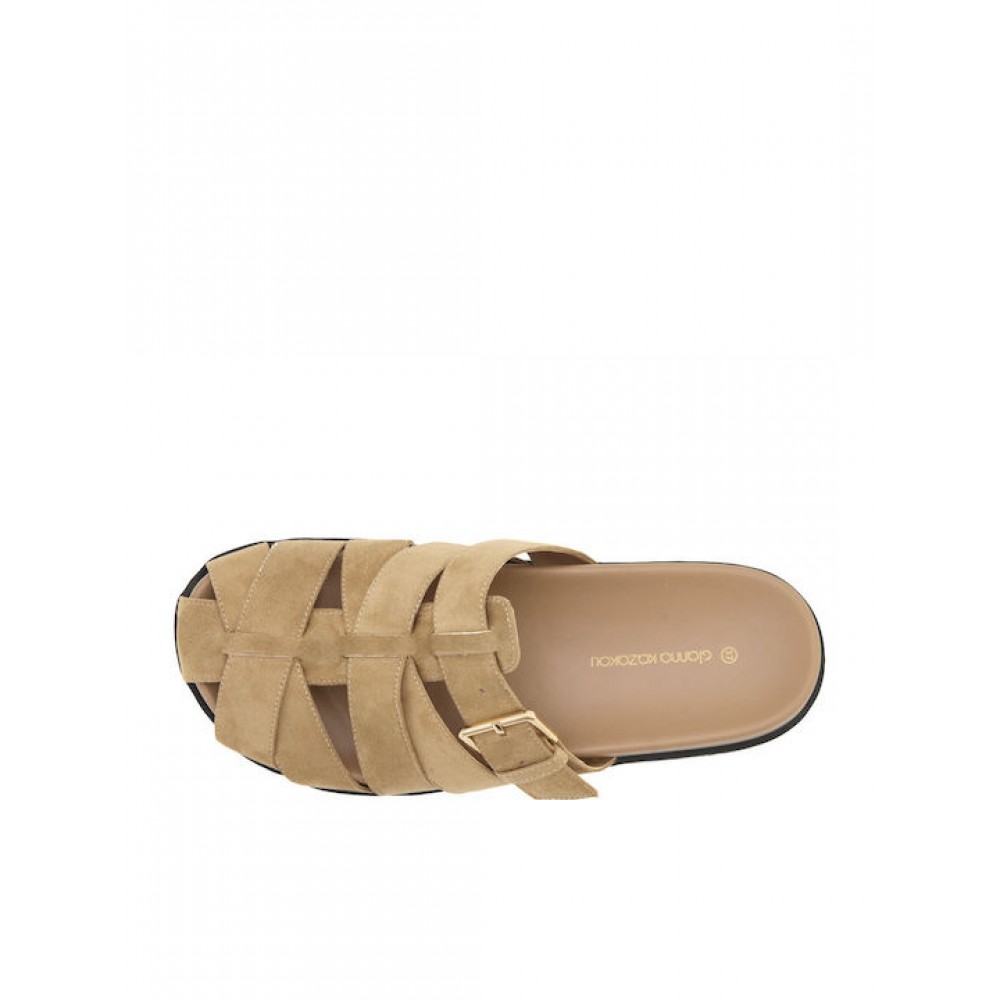 GIANNA KAZAKOU ΓΥΝΑΙΚΕΙΑ MULES AM7961.Y929T399.KS ΜΠΕΖ